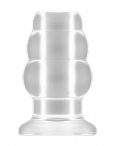 Korek analny zatyczka No.51 - Large Hollow Tunnel Butt Plug - 5 Inch - Translucent - Korki analne pozostałe - 1