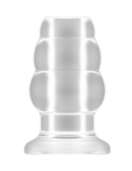 Korek analny zatyczka No.51 - Large Hollow Tunnel Butt Plug - 5 Inch - Translucent - Korki analne pozostałe - 1