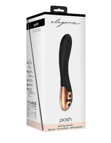 Stymulator punktu G Heating Vibrator - Posh - Black - Wibratory Punktu G - 2