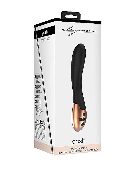 Stymulator punktu G Heating Vibrator - Posh - Black - Wibratory Punktu G - 2