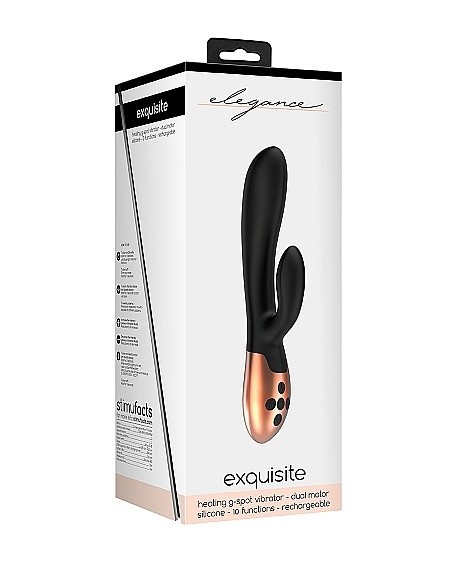 Wibrator króliczek Heating G-Spot Vibrator - Exquisite - Black - Wibratory Króliczki - 2