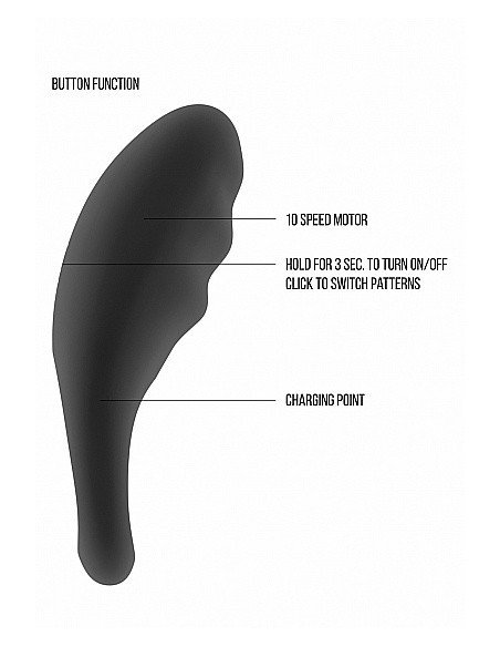 Pierścien erekcyjny wibrujący Harper - Czarny - Pierścienie erekcyjne wibrujące - 10