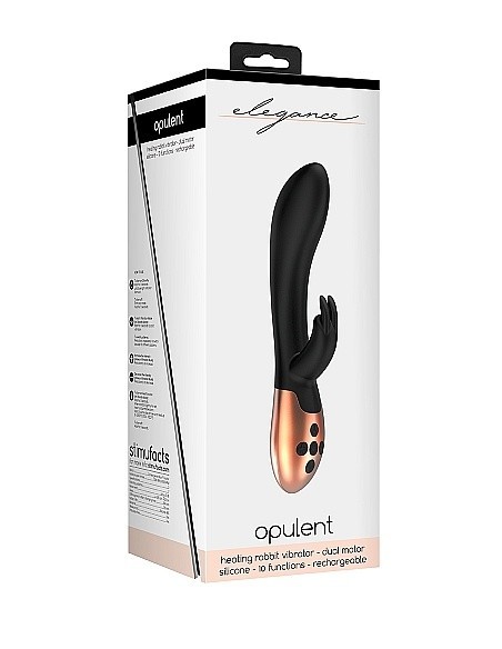 Wibrator króliczek Heating Opulent - Black - Wibratory Króliczki - 2