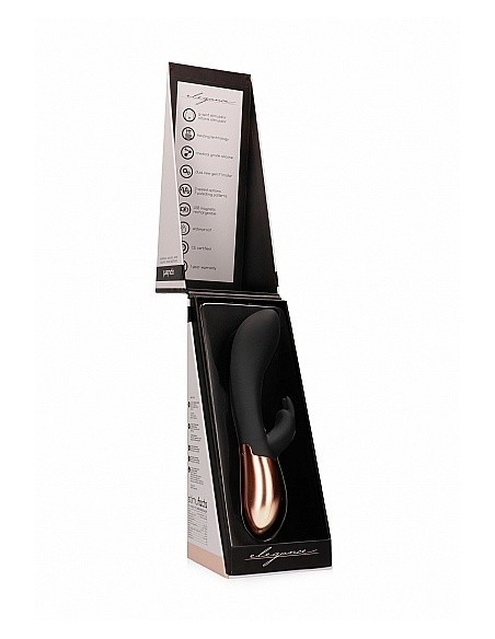 Wibrator króliczek Heating Opulent - Black - Wibratory Króliczki - 11