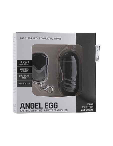 Bezprzewodowe jajeczko wibrujące Angel Vibrating Egg - Black - Wibratory Jajeczka - 2