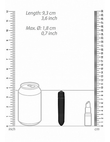 Wibrator 1 Speed Bullet - Black - Wibratory Mini - 3