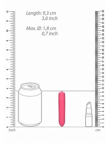 Wibrator 1 Speed Bullet - Pink - Wibratory Mini - 3