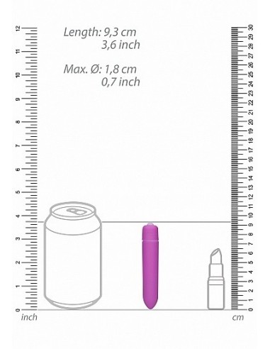 Wibrator 1 Speed Bullet - Purple - Wibratory Mini - 3