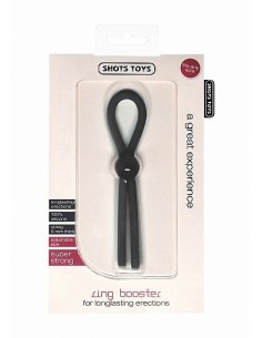 Regulowany Pierścień na Penisa Ring Booster - Black - Pierścienie erekcyjne niewibrujące - 1 2