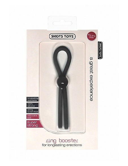 Regulowany Pierścień na Penisa Ring Booster - Black - Pierścienie erekcyjne niewibrujące - 2