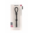 Double Ring Booster Black - Regulowany Pierścień Erekcyjny z Silikonu Medycznego i ABS, Uniwersalny Regulowany Obwód - 2