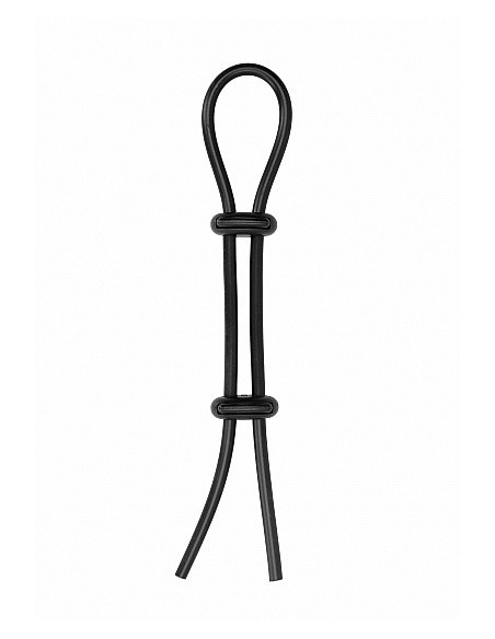 Regulowany Pierścień na Penisa Double Stretch Booster - Black - Pierścienie erekcyjne niewibrujące - 1