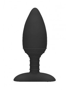 Wibrujący korek analny Heating Anal Butt Plug - Glow - Black - Kulki i korki analne wibrujące - 1