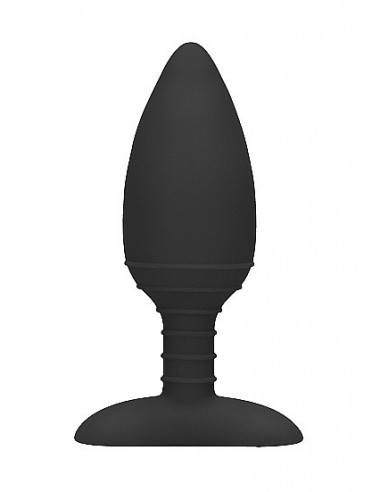 Wibrujący korek analny Heating Anal Butt Plug - Glow - Black - Kulki i korki analne wibrujące - 1