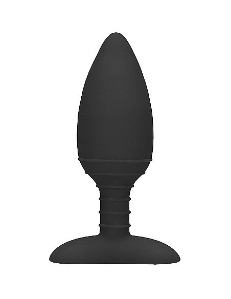 Wibrujący korek analny Heating Anal Butt Plug - Glow - Black - Kulki i korki analne wibrujące - 1