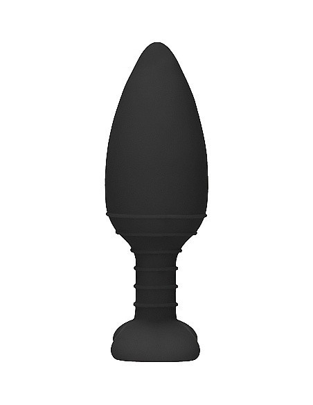 Wibrujący korek analny Heating Anal Butt Plug - Glow - Black - Kulki i korki analne wibrujące - 4