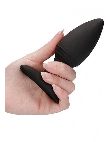 Wibrujący korek analny Heating Anal Butt Plug - Glow - Black - Kulki i korki analne wibrujące - 5