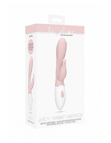 Wibrator króliczek Rabbit Vibrator - Juicy - Pink - Wibratory Króliczki - 2