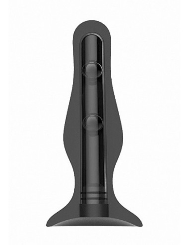 Korek analny zatyczka No. 67 - Self Penetrating Butt Plug - Black - Korki analne silikonowe - 1