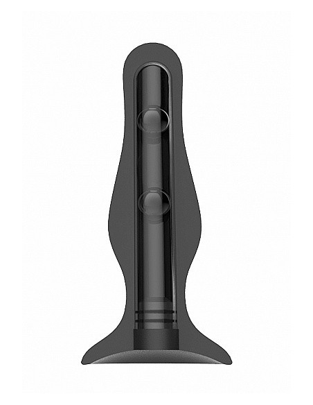 Korek analny zatyczka No. 67 - Self Penetrating Butt Plug - Black - Korki analne silikonowe - 1