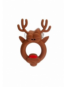 Pierścień na Penisa The Red Nosed Reindeer - Pierścienie erekcyjne niewibrujące - 1