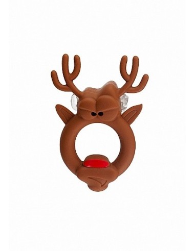 Pierścień na Penisa The Red Nosed Reindeer - Pierścienie erekcyjne niewibrujące - 1