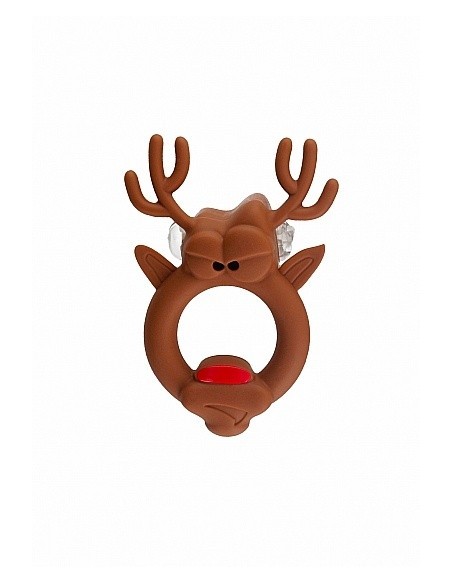 Pierścień na Penisa The Red Nosed Reindeer - Pierścienie erekcyjne niewibrujące - 1