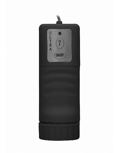 Strapon Z Wibracjami Vibrating Silicone Strapless Strapon - Black - Strap-ony, dilda na pasku z wibracją - 6