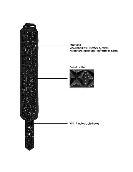 Kajdanki erotyczne Luxury Ankle Cuffs - Black - Kajdanki erotyczne - 8