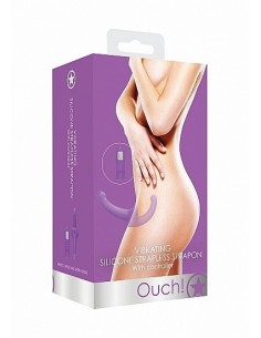 Strapon Z Wibracjami Vibrating Silicone Strapless Strapon - Purple - Strap-ony, dilda na pasku z wibracją - 1 2