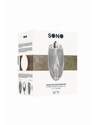 No. 71 - Vibrating Masturbator - Translucent - Masturbatory i Sztuczne pochwy - 2