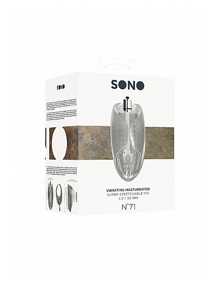 No. 71 - Vibrating Masturbator - Translucent - Masturbatory i Sztuczne pochwy - 2