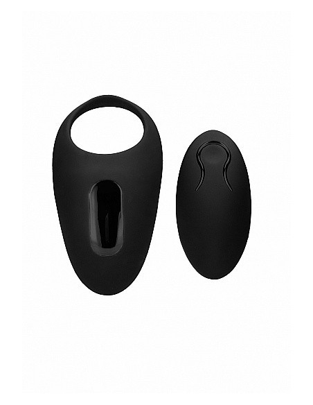 Pierścien erekcyjny wibrujący No. 74 - Remote Controlled Czarny - Pierścienie erekcyjne wibrujące - 1