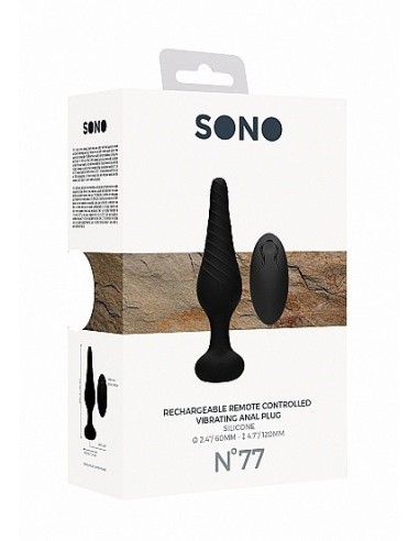Wibrujący korek analny No. 77 - Remote Controlled Vibrating Anal Plug - Back - Kulki i korki analne wibrujące - 2