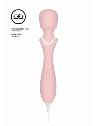 Masażer WAND Loveline Jiggle - Pink - Wibratory Magic Wand - 8