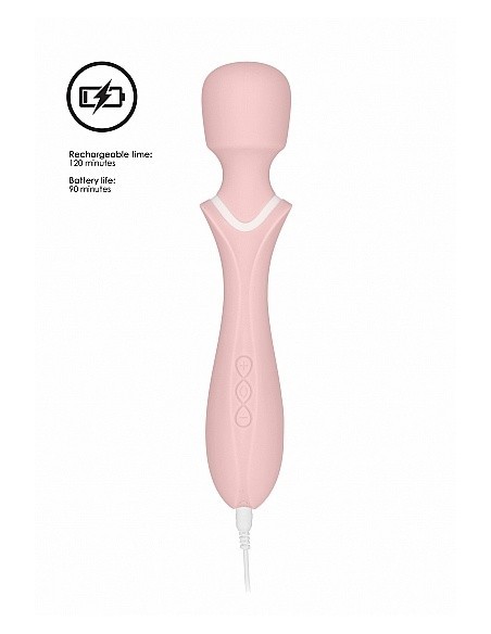 Masażer WAND Loveline Jiggle - Pink - Wibratory Magic Wand - 8