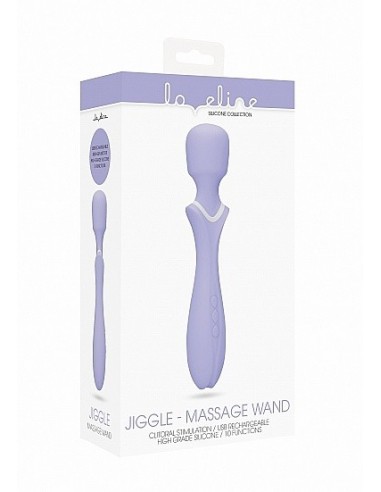 Masażer WAND Loveline Jiggle - Purple - Wibratory Magic Wand - 2