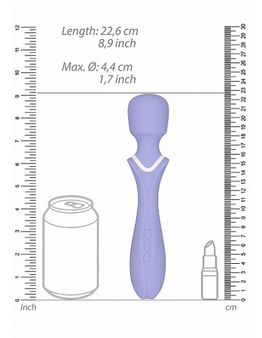 Masażer WAND Loveline Jiggle - Purple - Wibratory Magic Wand - 3