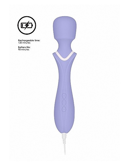 Masażer WAND Loveline Jiggle - Purple - Wibratory Magic Wand - 8