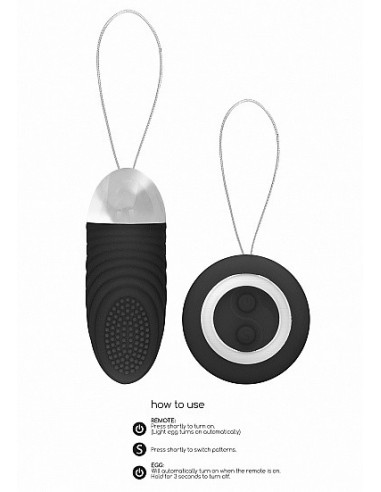 Bezprzewodowe jajeczko wibrujące Ethan Black - Wibratory Jajeczka - 9