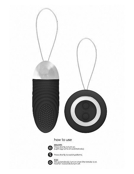 Bezprzewodowe jajeczko wibrujące Ethan Black - Wibratory Jajeczka - 9