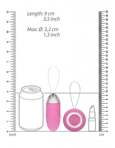 Bezprzewodowe jajeczko wibrujące Ethan Pink - Wibratory Jajeczka - 3