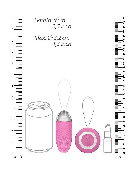 Bezprzewodowe jajeczko wibrujące Ethan Pink - Wibratory Jajeczka - 3