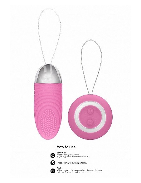 Bezprzewodowe jajeczko wibrujące Ethan Pink - Wibratory Jajeczka - 9