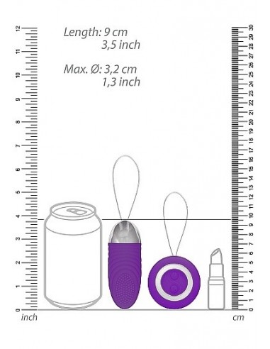 Bezprzewodowe jajeczko wibrujące Ethan Purple - Wibratory Jajeczka - 3