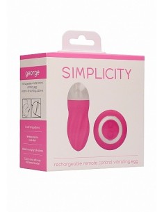 Bezprzewodowe jajeczko wibrujące George Pink - Wibratory Jajeczka - 1 2