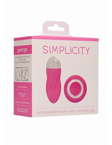 Bezprzewodowe jajeczko wibrujące George Pink - Wibratory Jajeczka - 2