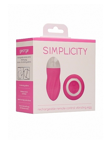 Bezprzewodowe jajeczko wibrujące George Pink - Wibratory Jajeczka - 2