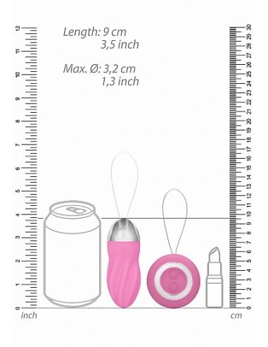 Bezprzewodowe jajeczko wibrujące George Pink - Wibratory Jajeczka - 3