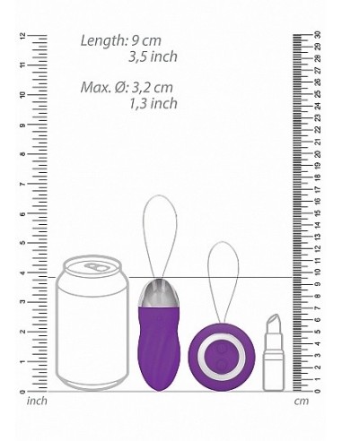 Bezprzewodowe jajeczko wibrujące George Purple - Wibratory Jajeczka - 3